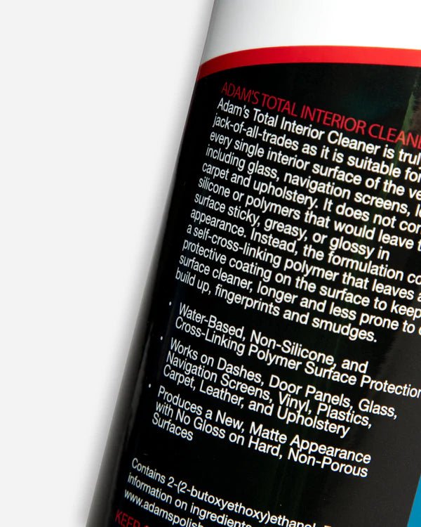 Adam's Total Interior Cleaner 16oz./473mL - Adam's Polishes Australia