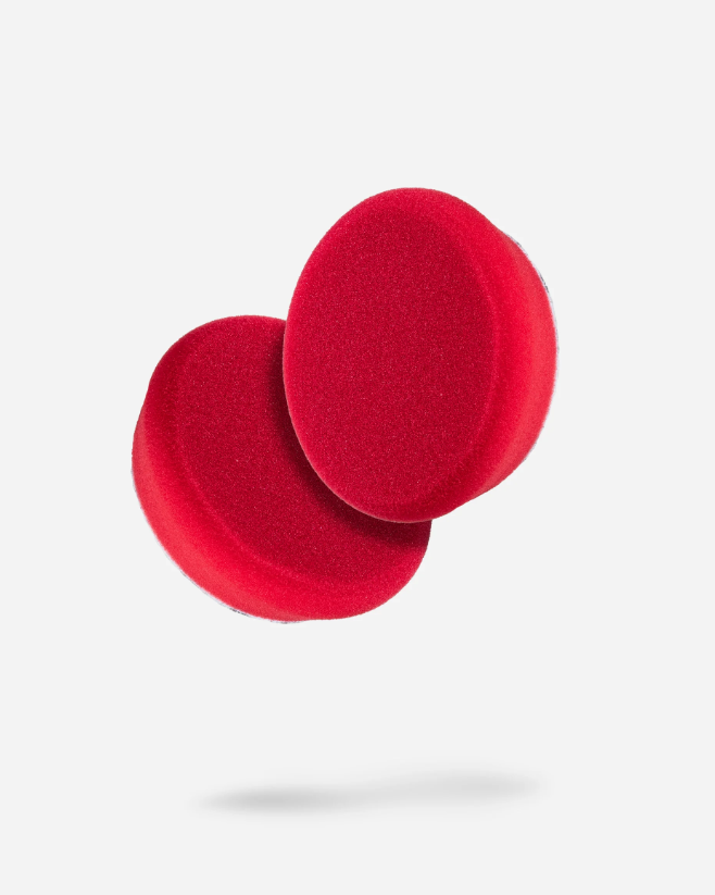 Adam’s 4″ Red Glazing & Waxing Pad - 2 pack