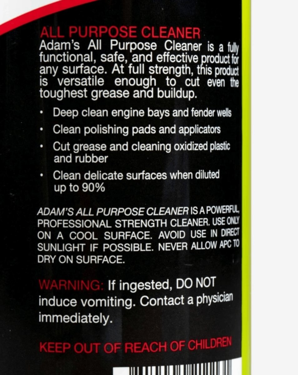 Adam's All Purpose Cleaner - Adam's Polishes Australia